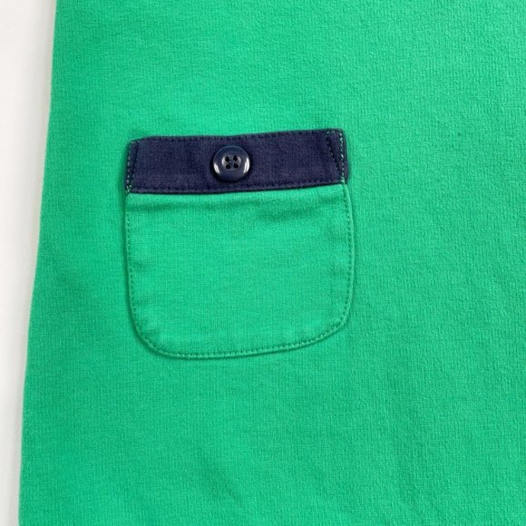 Gymboree Green And Navy Blue Mod Color Block Shift Dress Kids Size 5 - Picture 2 of 6